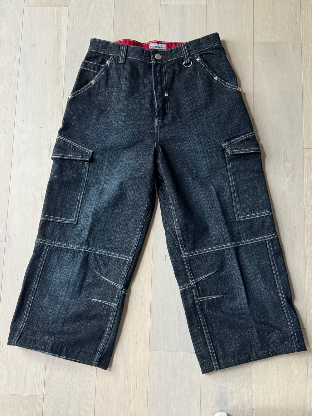 studded jeans